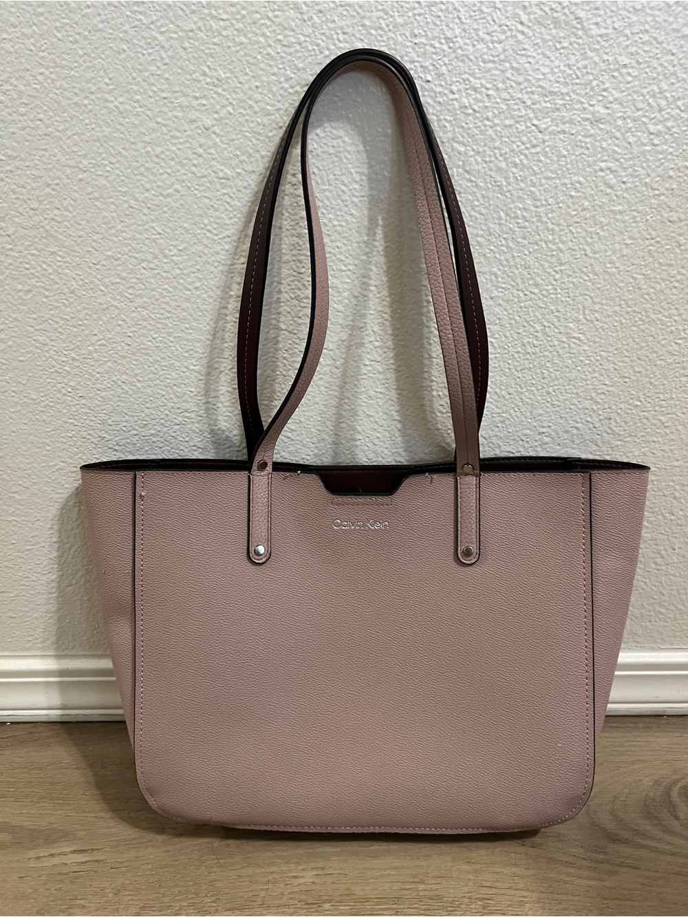 Calvin Klein Blush Pink Pebbled Tote